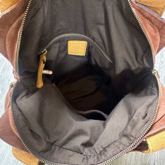 Lucky Brand Suede Leather Colorful Patchwork Bag - Picture 8 of 11